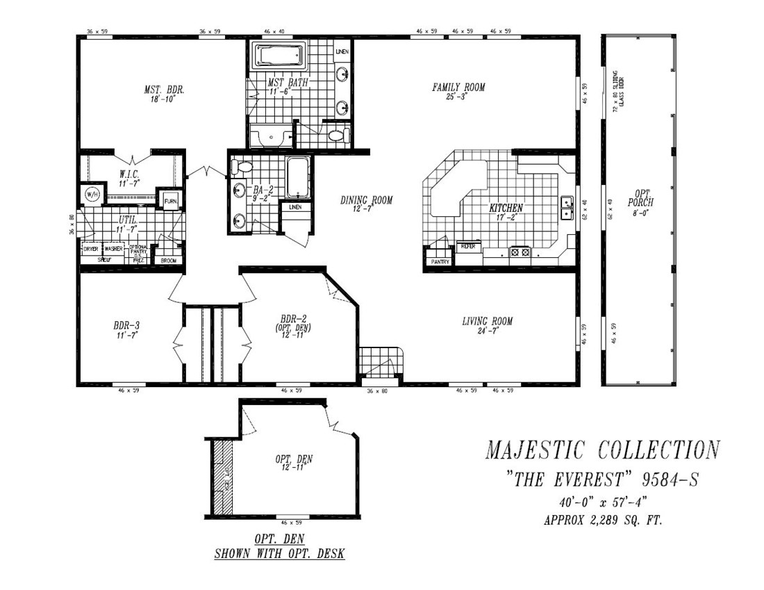 The 9584-S MAJESTIC (NEW) Floor Plan